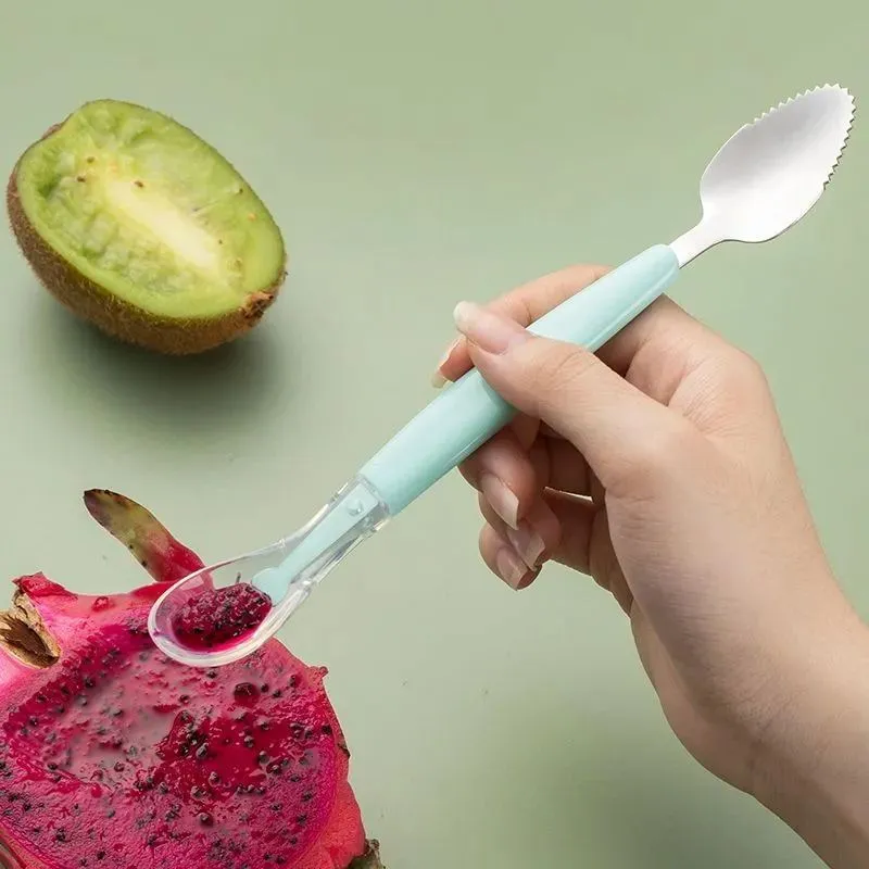 304 Stainless Steel Double Head Scraping Spoon