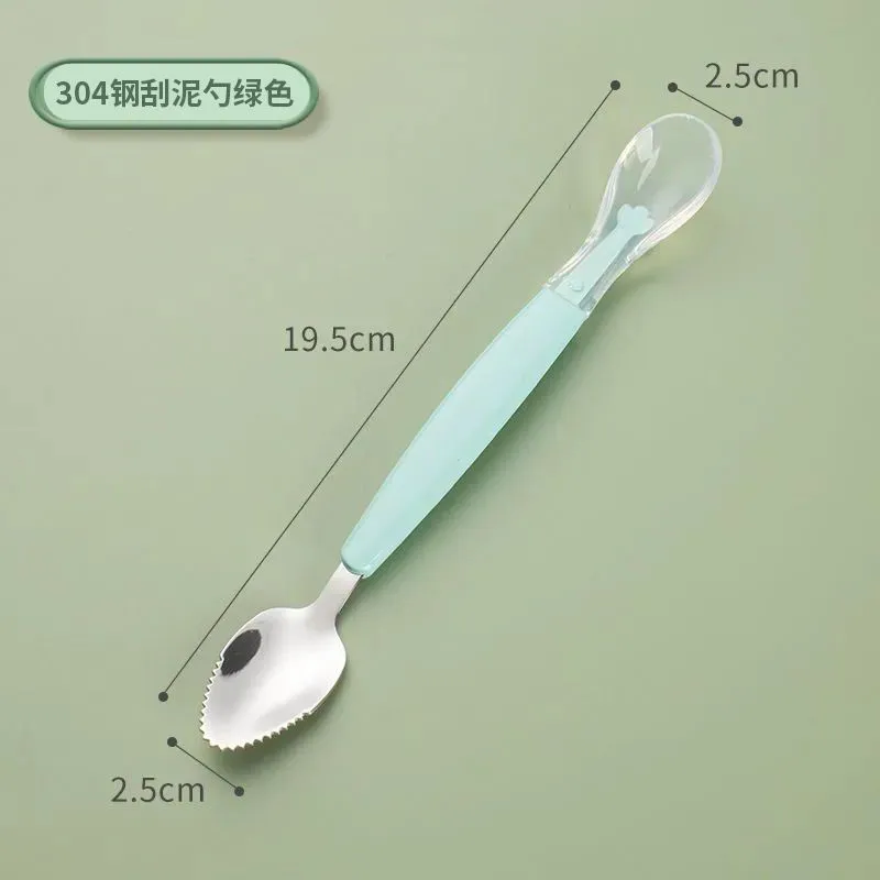 304 Stainless Steel Double Head Scraping Spoon