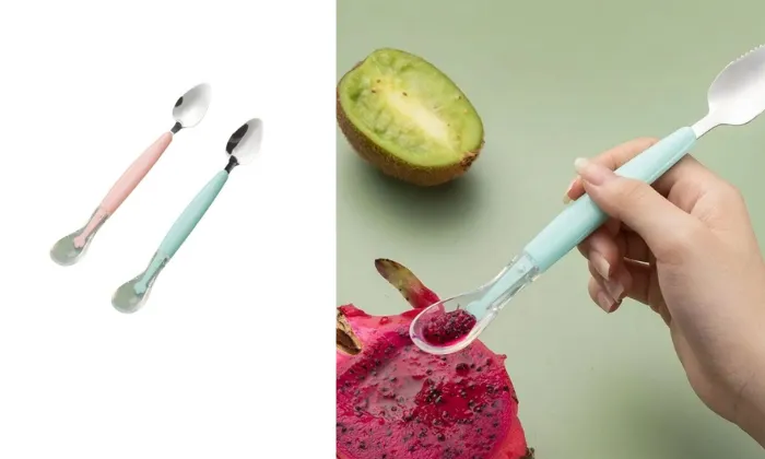 304 Stainless Steel Double Head Scraping Spoon