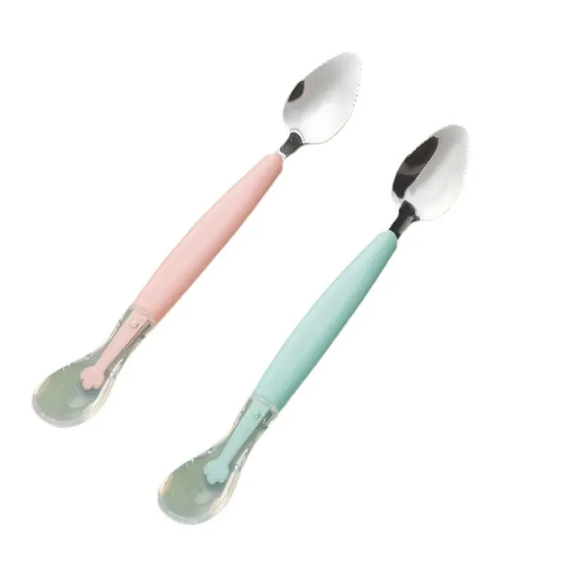 304 Stainless Steel Double Head Scraping Spoon