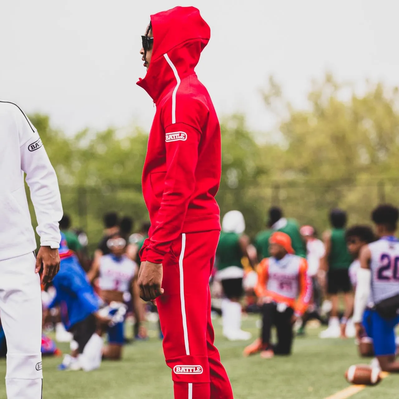 Battle Sports Dynamic Jogger 3.0 Pants, Quick-Drying, Performance Stretch Fabric, Zip Pockets, Drawstring Waist, Tapered Leg