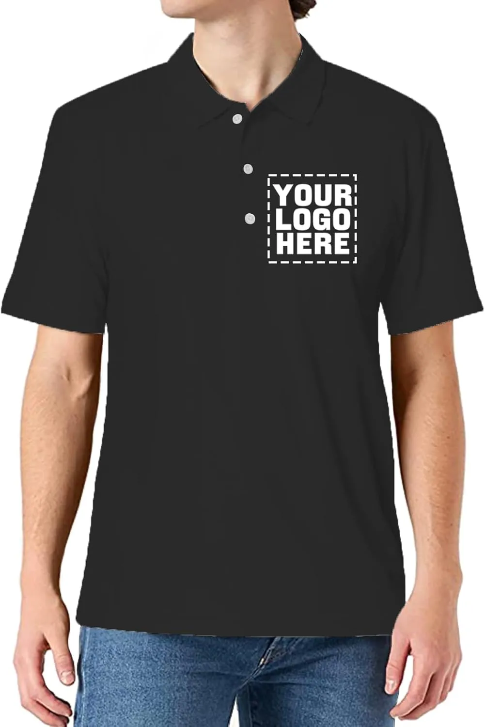 Custom Polo Shirts for Women Add Your Own Image Text Jersey Shirts for Men Personalized Design Polo Logo Shirts