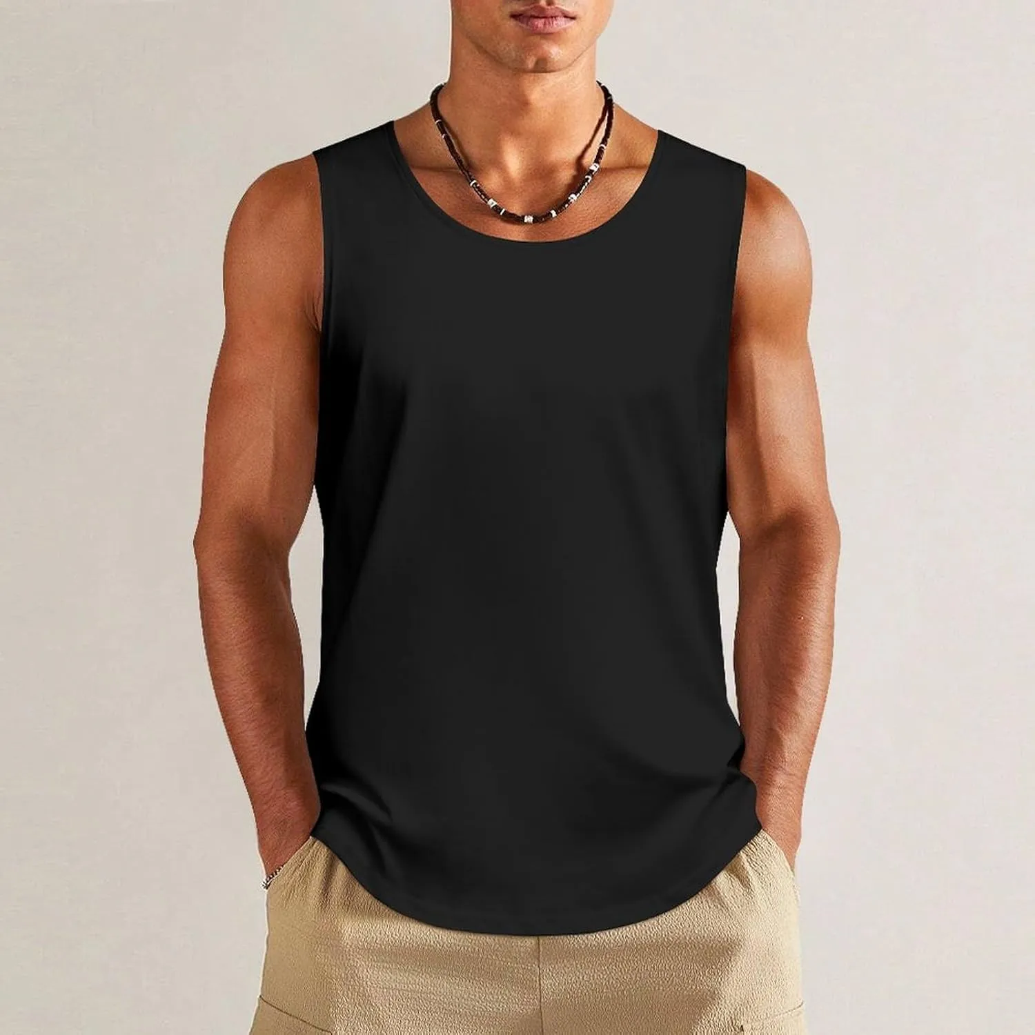 Custom Tank Tops Double Side Design Mens Muscle T Shirts for Gym Workout