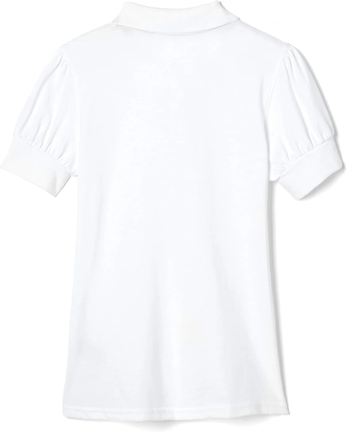 French Toast Girls Plus Size' Puff Sleeve Double Button Polo