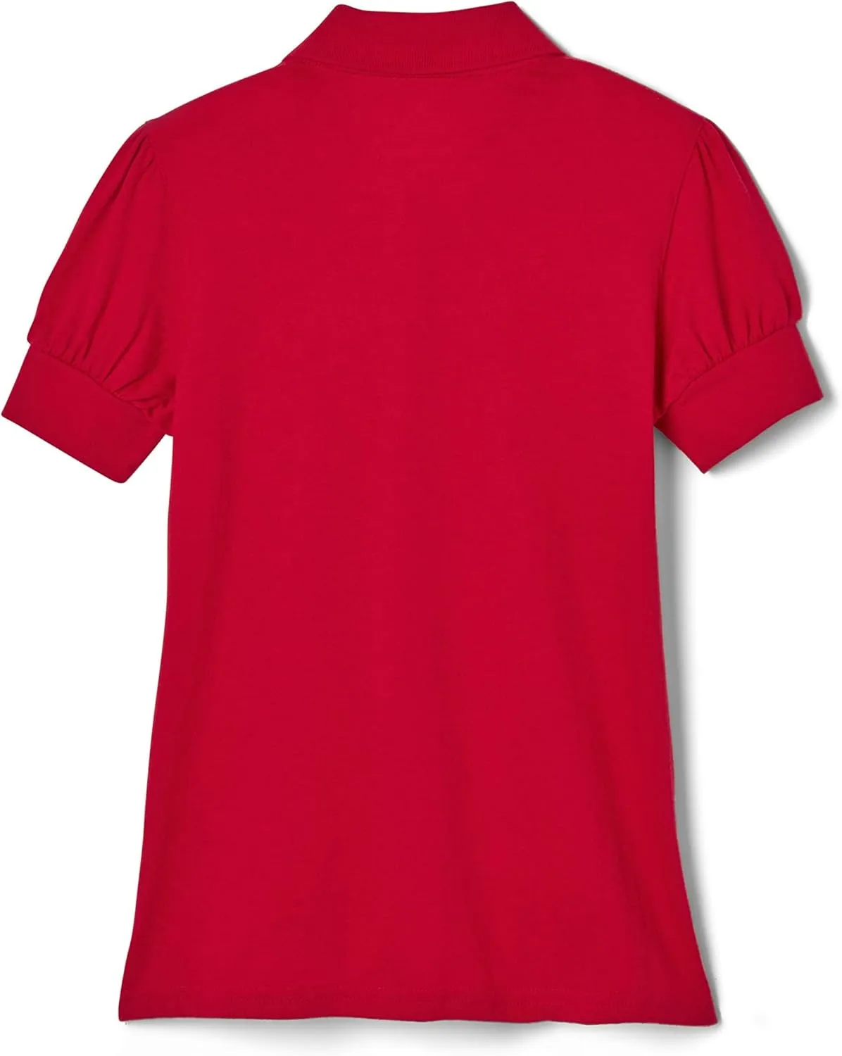 French Toast Girls Plus Size' Puff Sleeve Double Button Polo