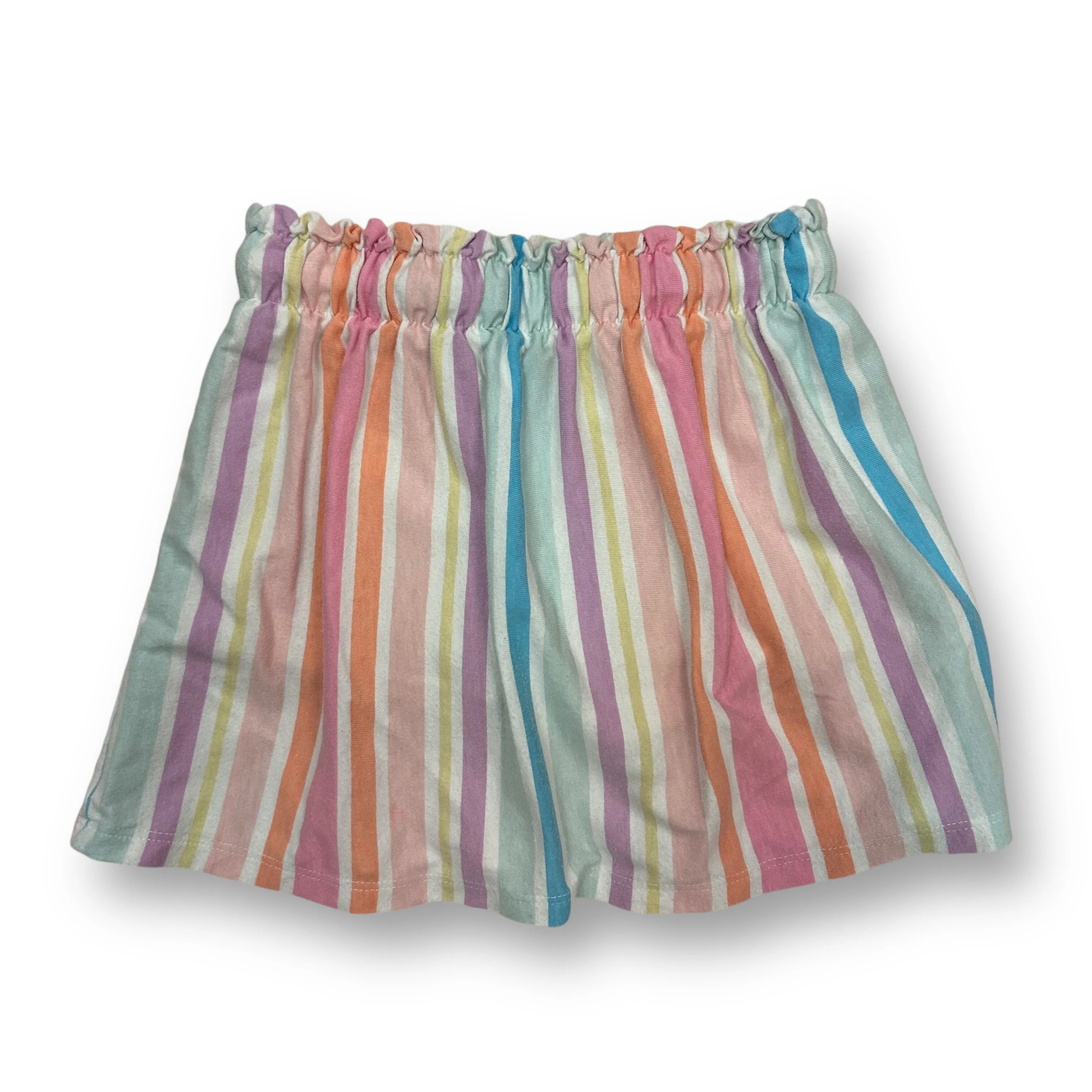 Girls Cat & Jack Size 4/5 Pastel Stripe Elastic Waist Cartwheel Skort