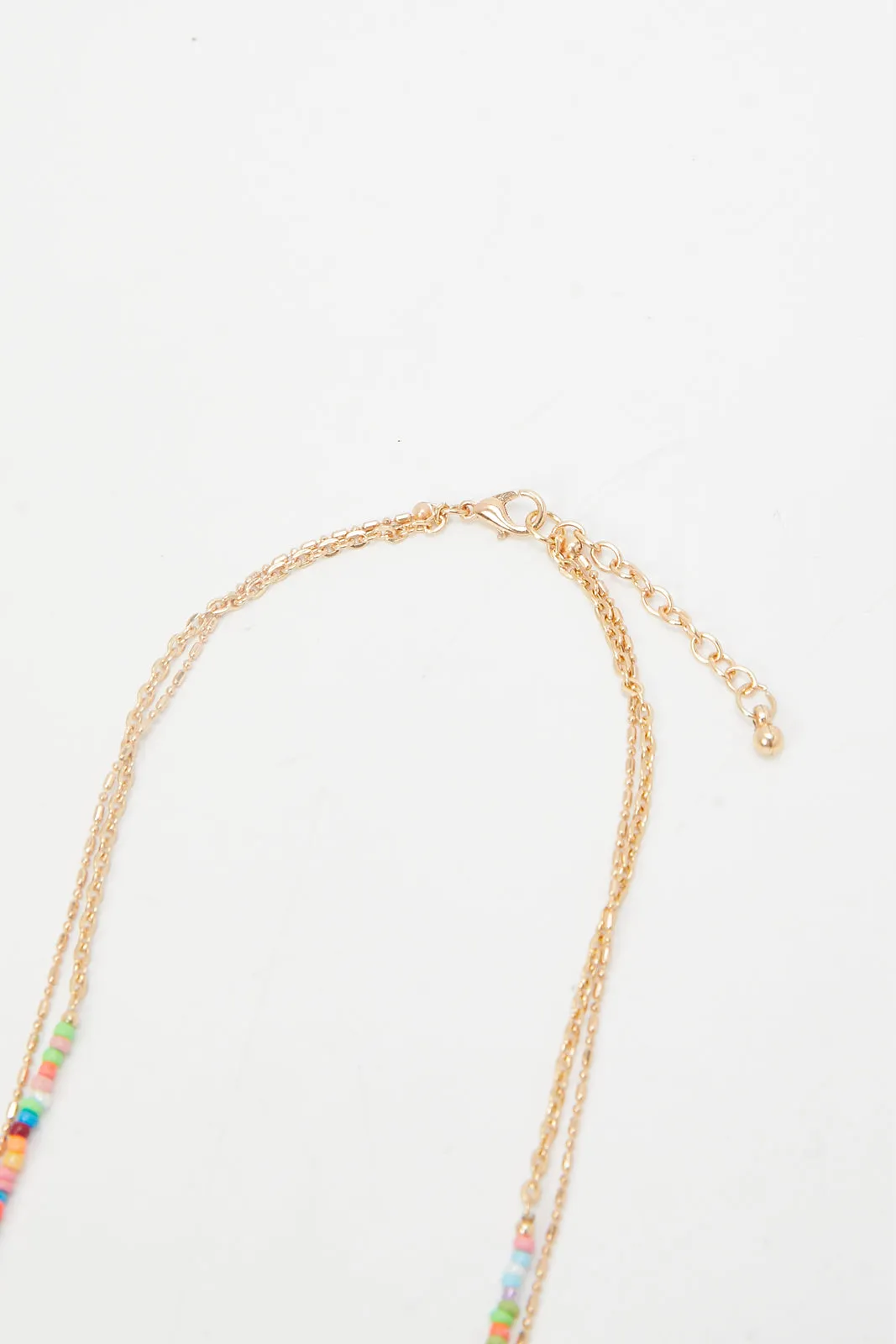 Girls Gold Embellished Necklace & Bracelet (4 Piece)