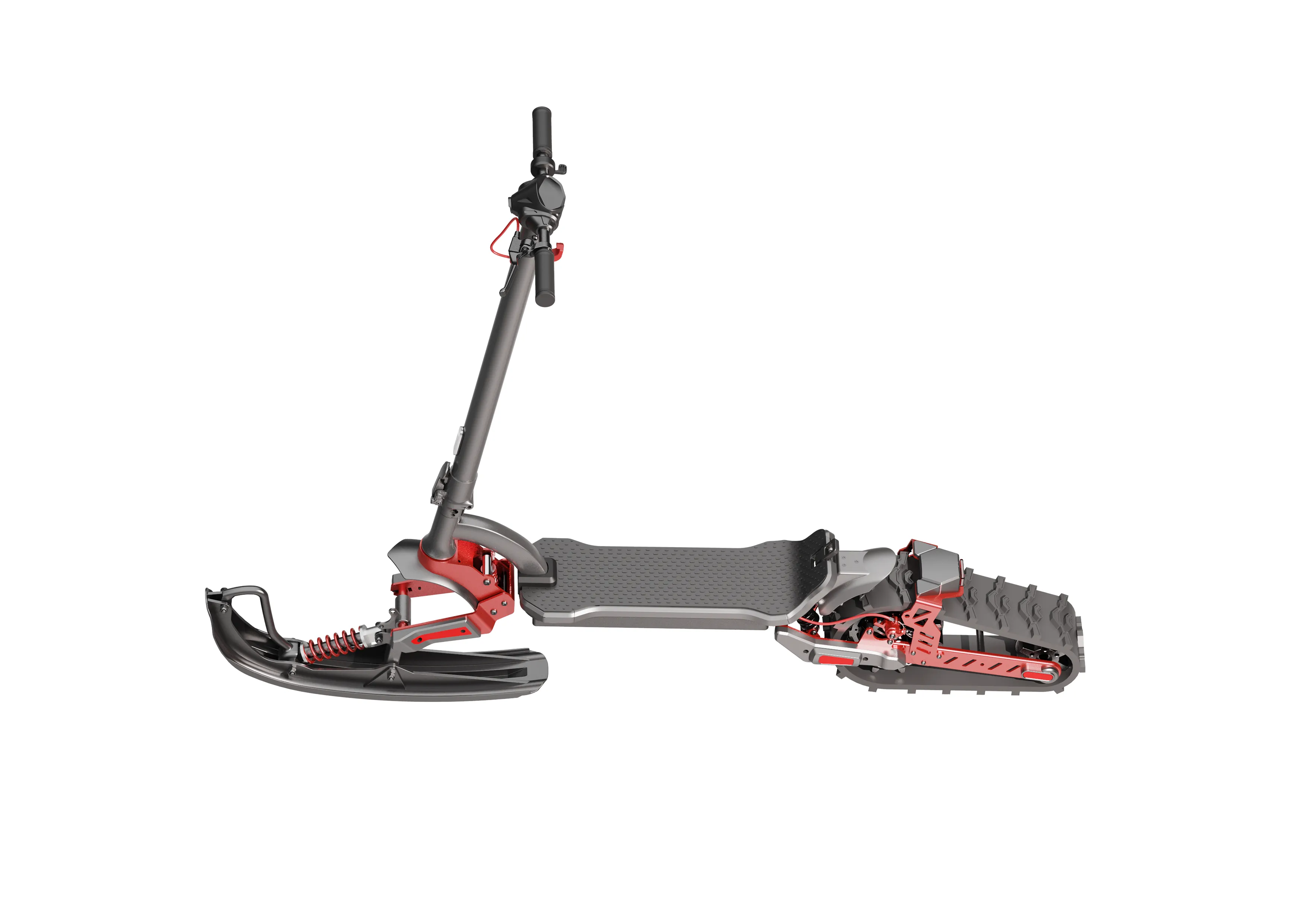 GlareWheel ES-S15 All Terrain Electric Scooter with Ski Convert Kit