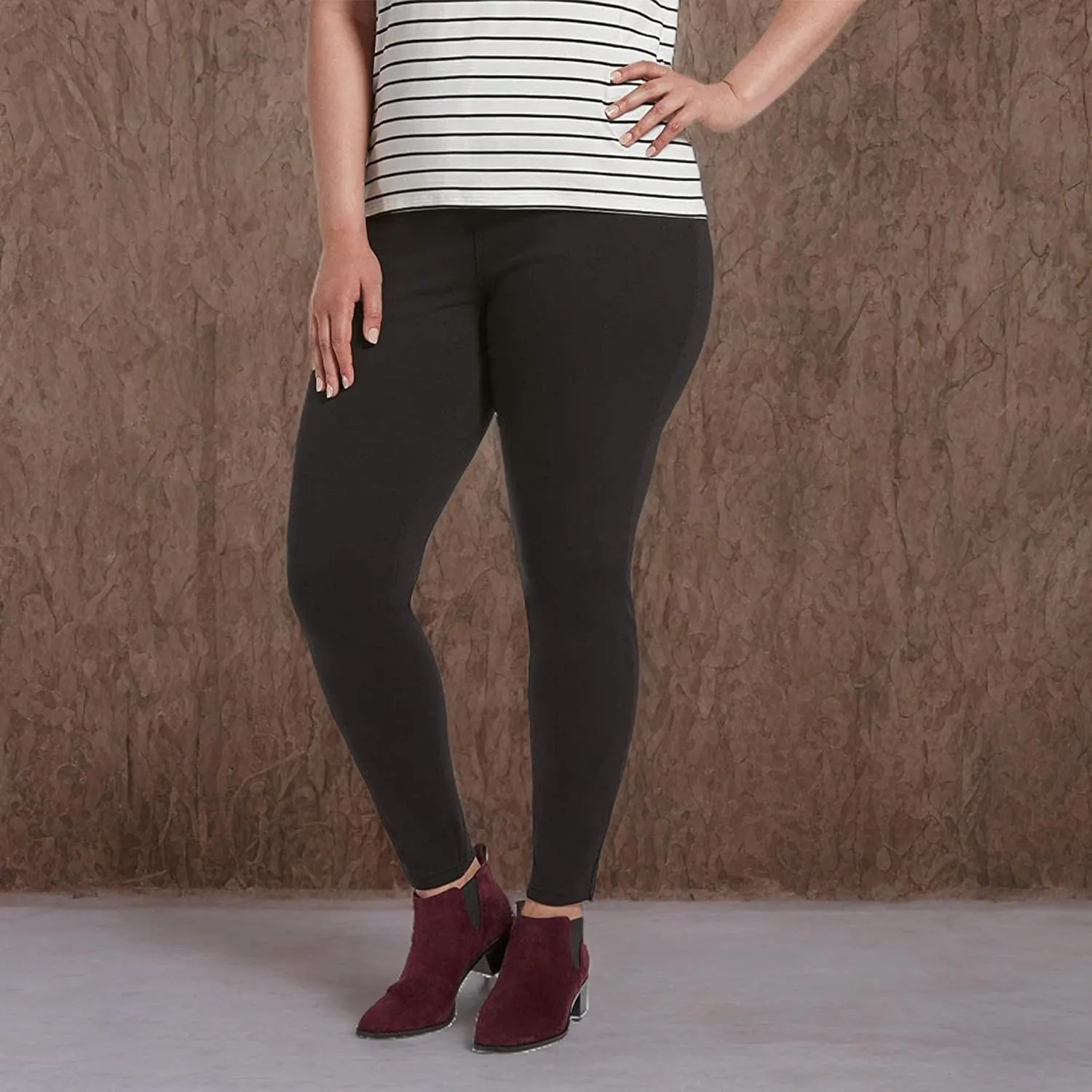 HUE Women's Ultra Soft High Waist Denim Leggings