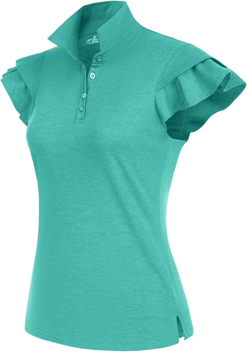 JACK SMITH Womens Golf Polo Shirt Ruffles Sleeveless Moisture Wicking Tennis Shirts Lightweight Athletic Tops