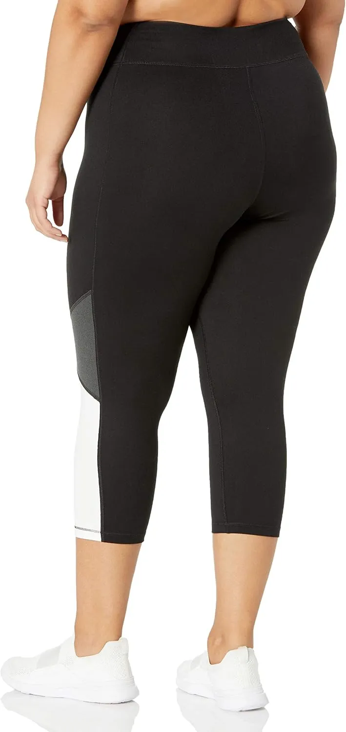 Just My Size Women's Active Pieced Stretch Capri