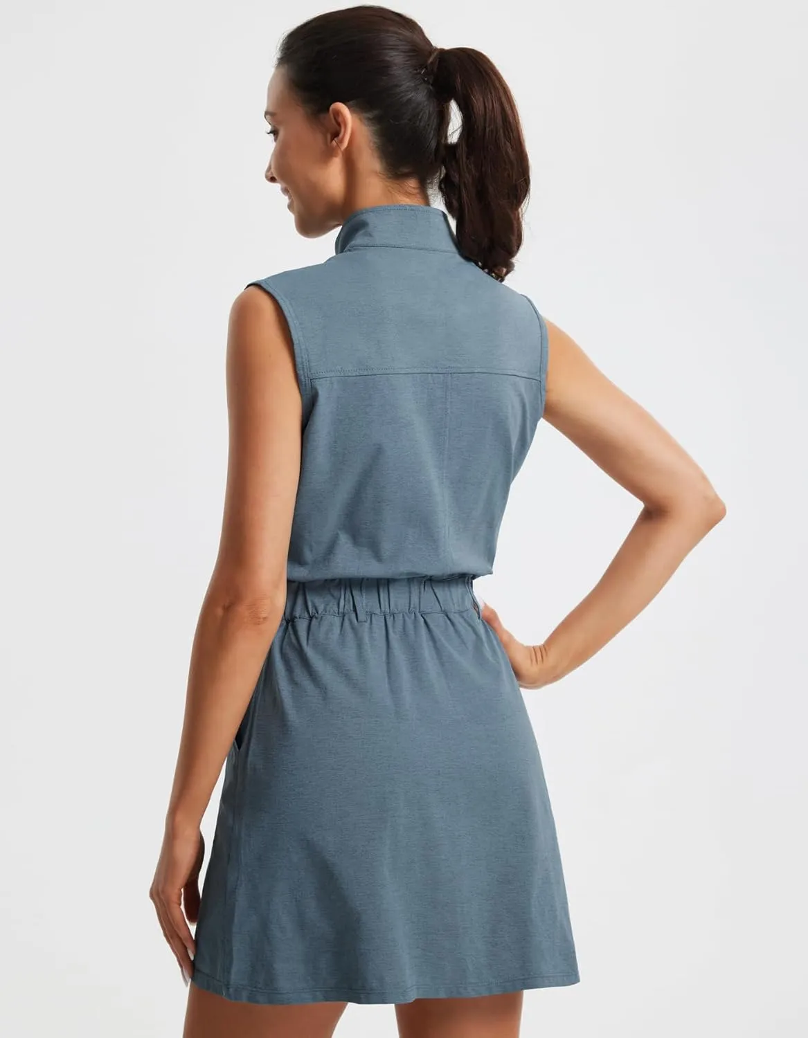 Libin Tennis Golf Dress for Women with Built-in Separate Shorts Athletic Active Exercise Sports Dresses Summer Outfits