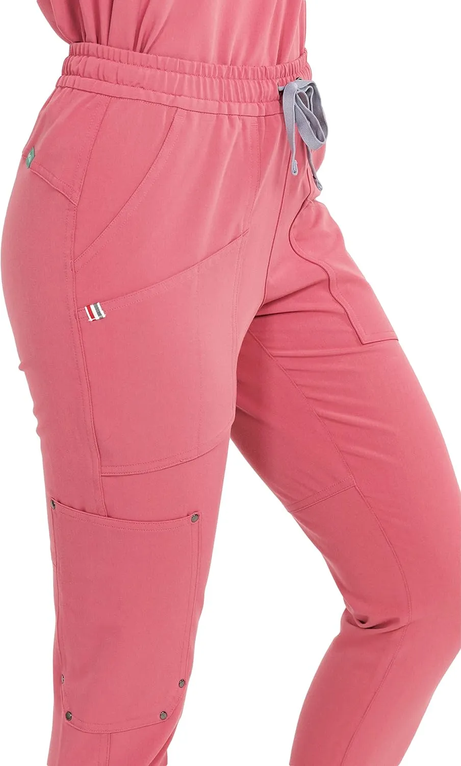 Mediclo Women's Medical Scrub Pants - Catalina Jogger 7 Pockets Eco Friendly Sustainable FYSEL Fabric Tapered Leg Workwear