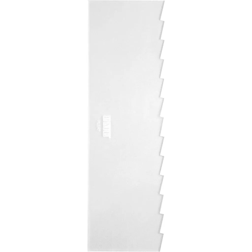 PME Pleat Tall Patterned Edge Side Scraper for Cake Decorating, 10" Transparent