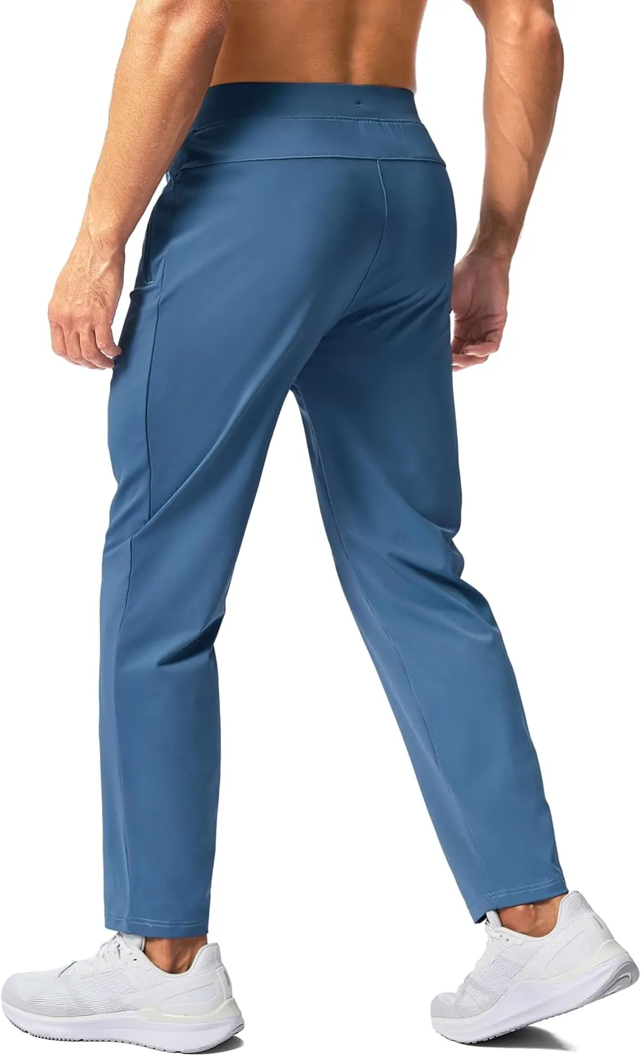 Pudolla Men's Lightweight Sweatpants with Pockets Ultra 4-Way Stretch Soft Joggers for Gym Workout Runing Athletic Pants