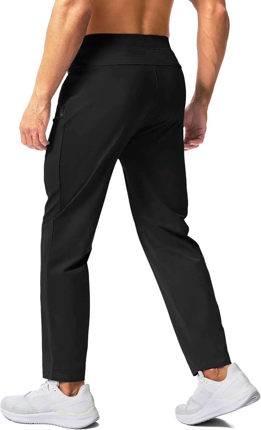 Pudolla Men's Lightweight Sweatpants with Pockets Ultra 4-Way Stretch Soft Joggers for Gym Workout Runing Athletic Pants