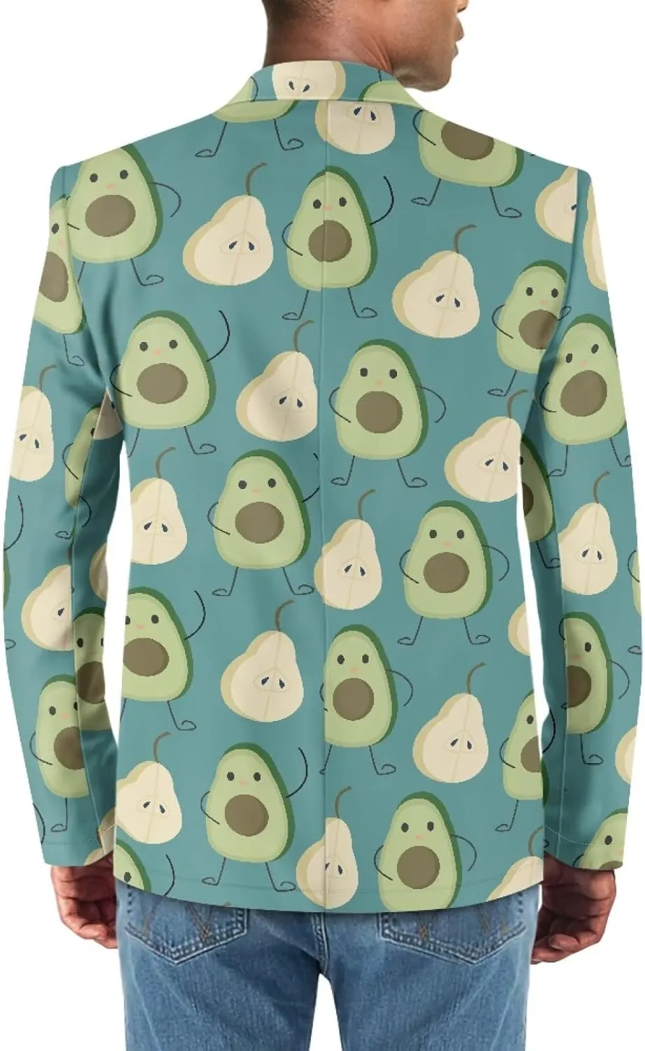 Sharks Men's Casual Blazer Jacket Lightweight Slim Fit Stretch Fabric for Office Wedding Travel (Multiple Colors)