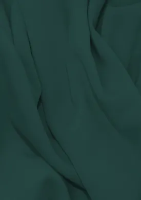 Sienna Crepe Fabric Dull Teal 60" (150cms) Plain Dyed Luxury Soft Feel Dress/craft/fashion