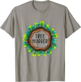 Tree Hugger Tee for Nature Lovers Eco Design Men Women Kids T-Shirt