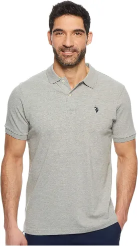 U.S. Polo Assn. Men's Classic Polo Shirt, Two-Button Closure Pique Polo Shirt, Summer Fashion Golf Shirt