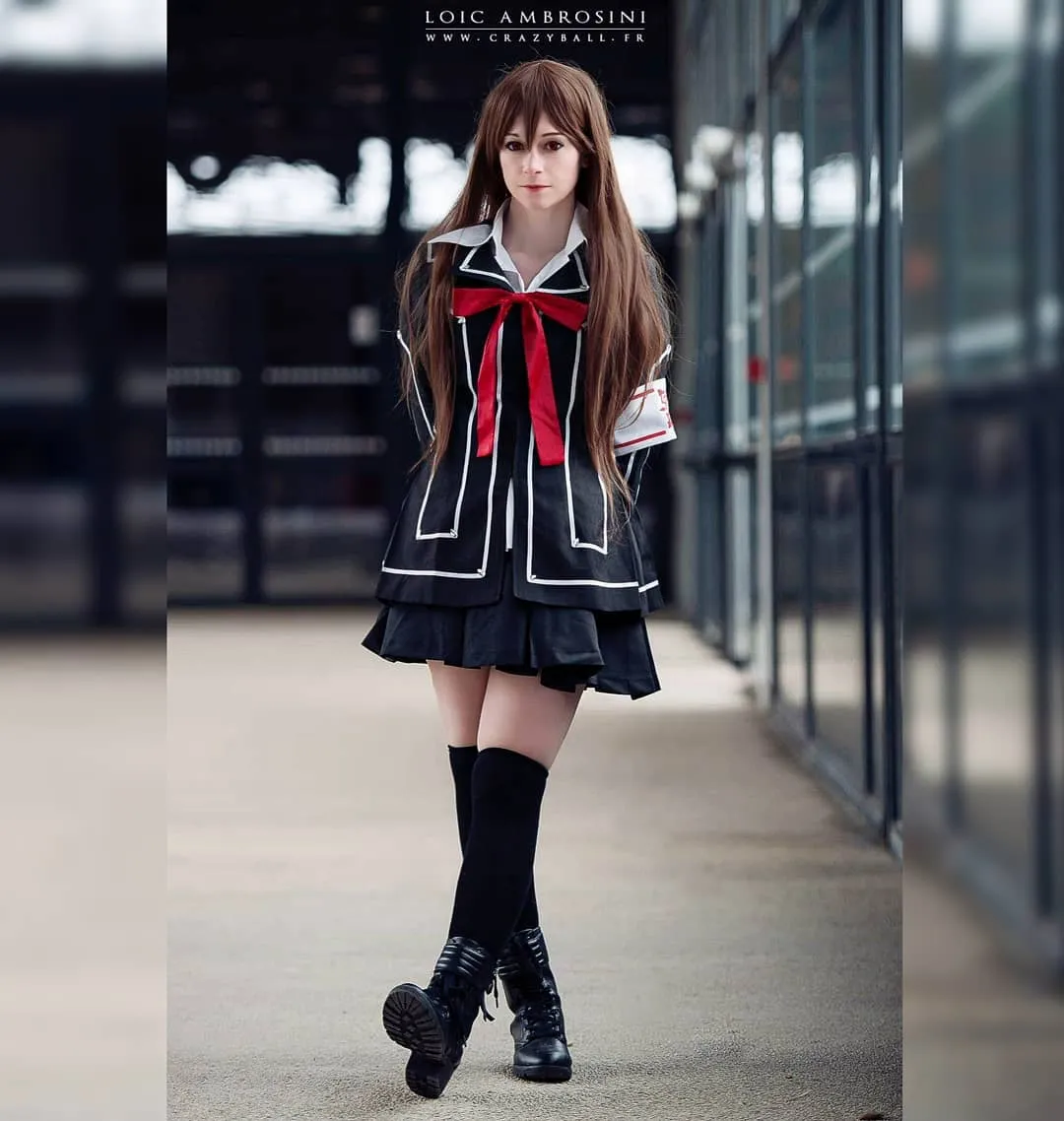 Vampire Knight Day Class Girl Kurosu Yuuki Cosplay Costume