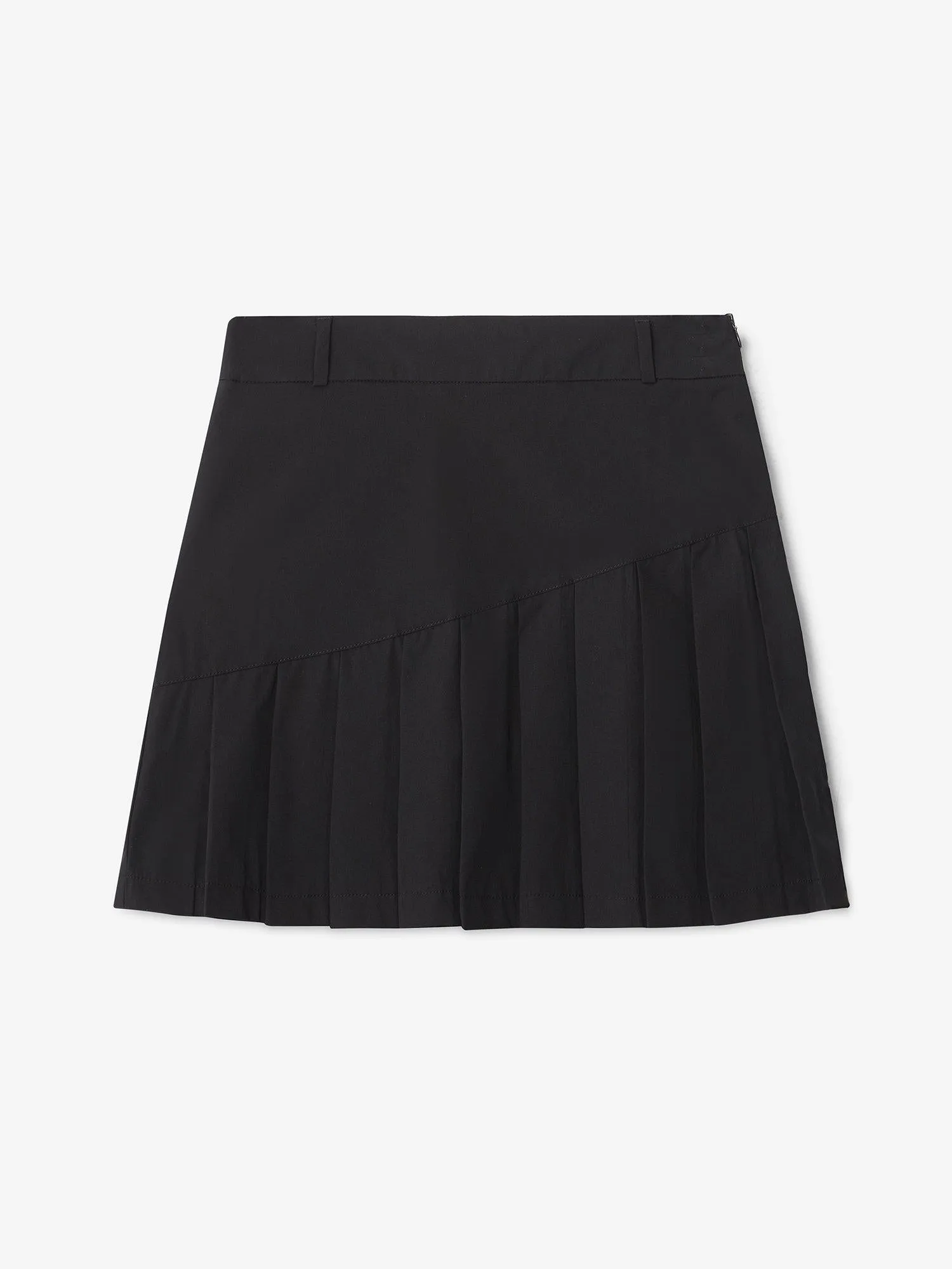 W SOLID PLEAT SKORT Black