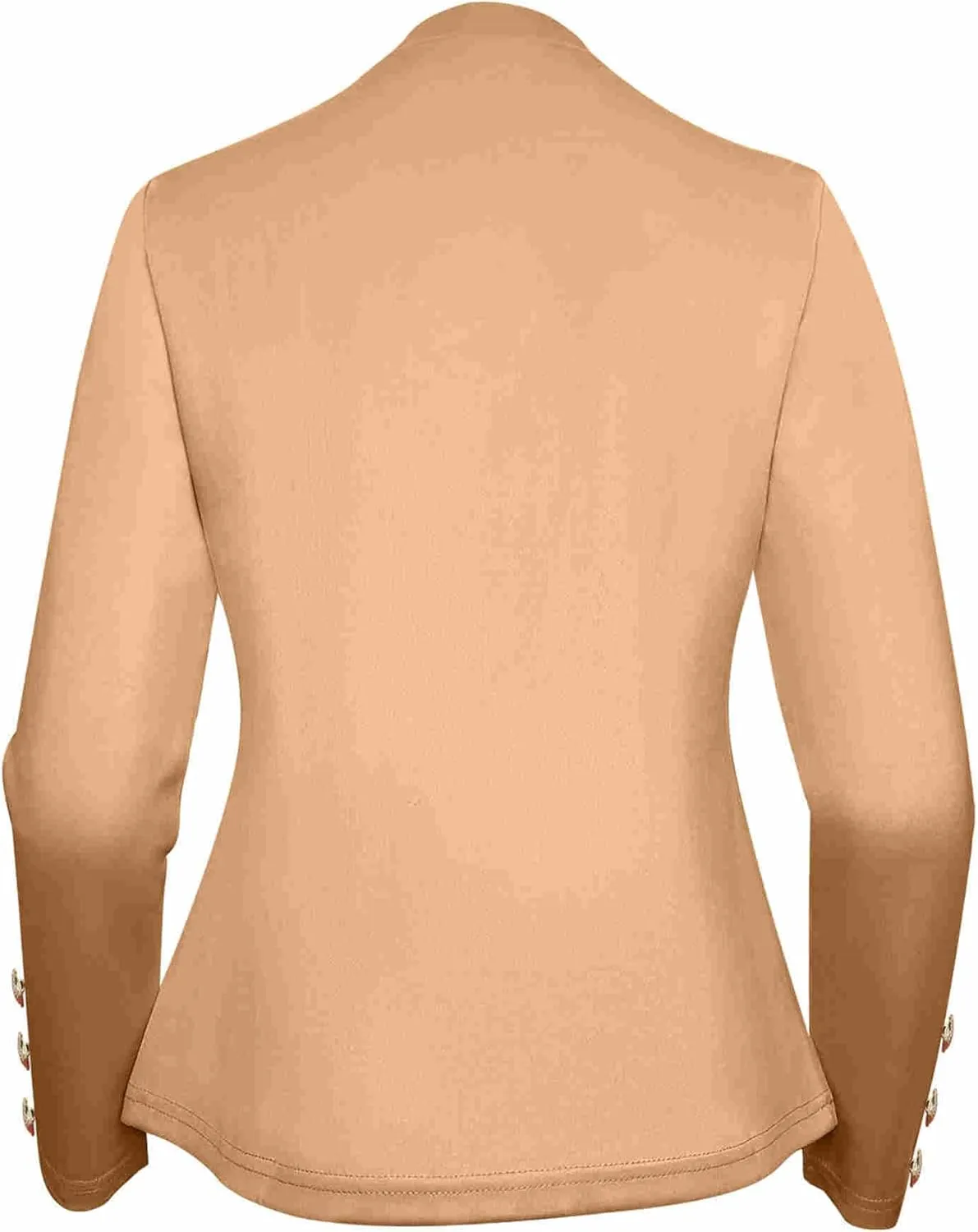 Women's Double Button Loose Fit Suit Jackets Notch Lapel Work Office Blazers Casual Open Front Blazer